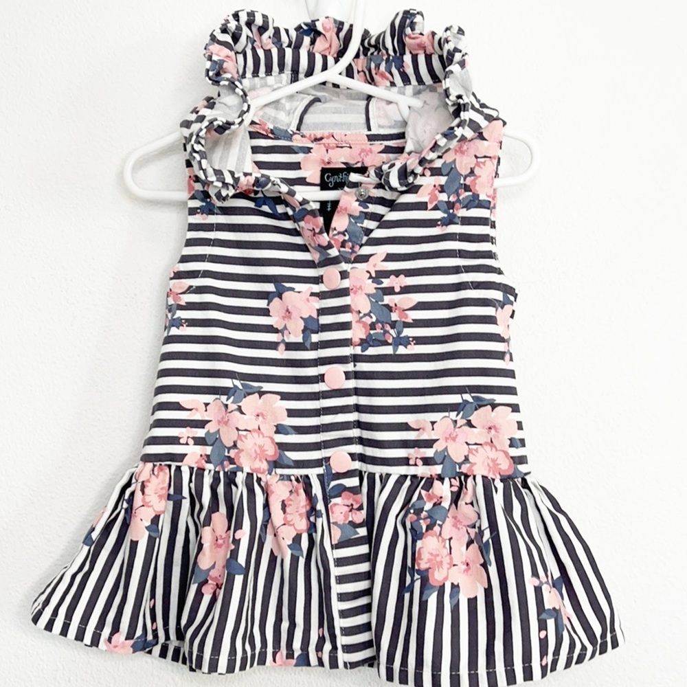 Cynthia Rowley floral stripe vest 2T